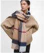 Women's Barbour Rosefield Tartan Scarf - Hessian Tartan