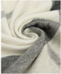 Women's Barbour Rosefield Tartan Scarf - Monochrome Tartan 