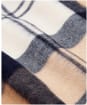 Women's Barbour Tartan Cashmere Scarf - Hessian Navy