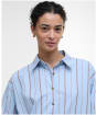 Women's Barbour Saffron Shirt - Ice Blue Stripe