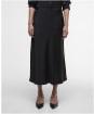 Women's Barbour International Kaia Satin Midi Skirt - Black