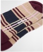 Women's Barbour Wellington Tartan Knee Length Sock - Gardenia Tartan