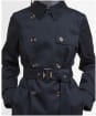Women's Barbour Short Greta Showerproof Jacket - Dark Navy / Hessian