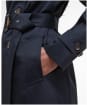 Women's Barbour Short Greta Showerproof Jacket - Dark Navy / Hessian