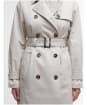 Women's Barbour Short Greta Showerproof Jacket - Mist /Hessian Tartan