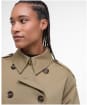 Women's Barbour Aoife Trench Showerproof - Military Brown / Hollyhock