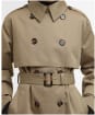 Women's Barbour Aoife Trench Showerproof - Military Brown / Hollyhock