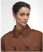 Women's Barbour Aoife Trench Showerproof - Vicuna / Hessian Tartan