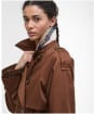 Women's Barbour Aoife Trench Showerproof - Vicuna / Hessian Tartan