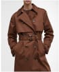 Women's Barbour Aoife Trench Showerproof - Vicuna / Hessian Tartan