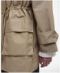 Women's Barbour Fallyn Showerproof Jacket - Military Brown / Hollyhock