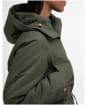 Women's Barbour Inola Showerproof Jacket - Olive / Ancient Tartan