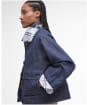 Women's Barbour Demi Showerproof Jacket - Indigo / Hessian Tartan