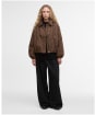 Women's Barbour Audrey Showerproof Jacket - Vicuna Gingham Check