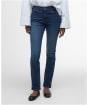 Women's Barbour Essential Slim Jeans - WORN BLUE WASH