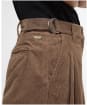 Women's Barbour Yasmin Trousers - Military Brown