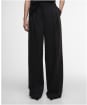 Women's Barbour International Kaia Wide Leg Trousers - Black