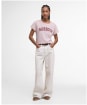 Women's Barbour Northumberland Classic T-Shirt - Pink Blush