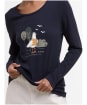Women's Barbour Lossie Long Sleeve T-Shirt - Navy