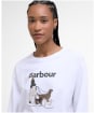 Women's Barbour Woodhouse Long Sleeve T-Shirt - White