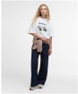 Women's Barbour Harper T-Shirt - Cloud