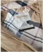 Women's Barbour Sadie Waterproof Jacket - Military Brown / Hollyhock