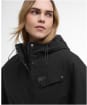 Women's Barbour International Atlanta Cropped Waterproof Jacket - Black