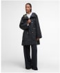 Women's Barbour Arla Waterproof Jacket - Black / Classic Tartan