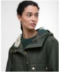 Women's Barbour Arla Waterproof Jacket - Olive / Ancient Tartan