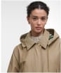 Women's Barbour Maude Waterproof Jacket - Military Brown / Ancient Tartan
