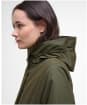 Women's Barbour Bamburgh Waterproof Jacket - Olive / Classic Tartan