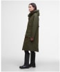 Women's Barbour Bamburgh Waterproof Jacket - Olive / Classic Tartan