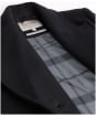 Women's Barbour Indie Military Wool Peacoat - Black / Onyx Tartan
