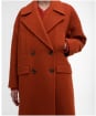 Women's Barbour Blyth Double Breasted Wool Coat - BURNT ORANGE/HES