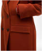 Women's Barbour Blyth Double Breasted Wool Coat - BURNT ORANGE/HES