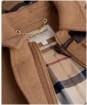 Women's Barbour Melody Wool Duffle Coat - Camel / Hessian Tartan