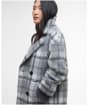 Women's Barbour Beattie Double Breasted Wool Coat - Soft Grey Check / Onyx Tartan