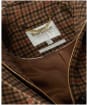 Women's Barbour Melody Check Wool Duffle Coat - Brown / Orange Check / Hessian Tartan