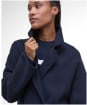 Women's Barbour Rachel Wool Wrap Coat - Navy