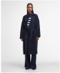Women's Barbour Rachel Wool Wrap Coat - Navy