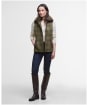 Women's Barbour Rosemary Wool Gilet - Arabesque / Brown