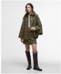 Women's Barbour Flax Lily Wool Cape - Arabesque / Brown
