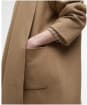 Women's Barbour Clementine Wool Scarf Coat - Camel