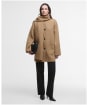 Women's Barbour Clementine Wool Scarf Coat - Camel