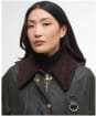 Women's Barbour Reighton Waxed Jacket - Fern / Ancient Tartan