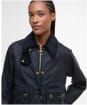 Women's Barbour Cropped Beadnell Waxed Jacket - Navy / Classic