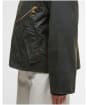 Women's Barbour Arlene Waxed Jacket - Fern / Ancient Tartan