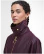 Women's Barbour Arlene Waxed Jacket - MERLOT/MUTED TAR