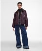 Women's Barbour Arlene Waxed Jacket - MERLOT/MUTED TAR