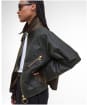 Women's Barbour Arlene Waxed Jacket - Beech / Ancient Tartan
